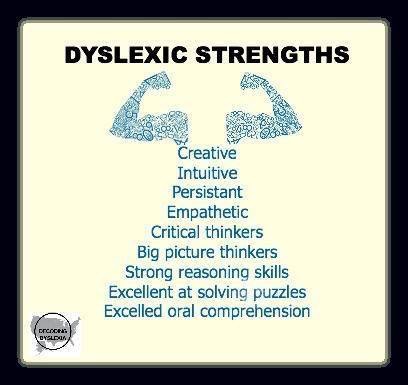 list of dyslexic strengths